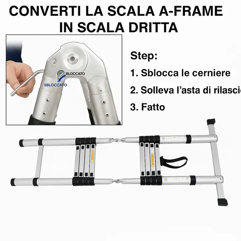5M Scala Alluminio Telescopica